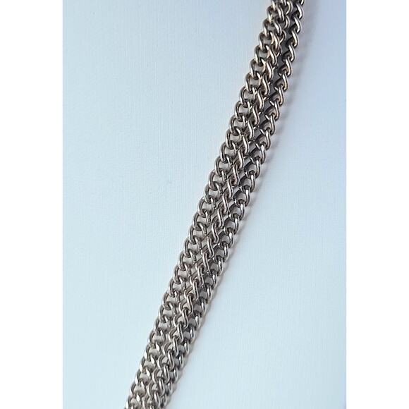 Tassel Necklace Vintage Gold Antiqued Spring Closure - Picture 3 of 5